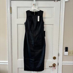 White House Black Market, Vegas Coated Denim Sheath Dress, Sz 4, NWT!!